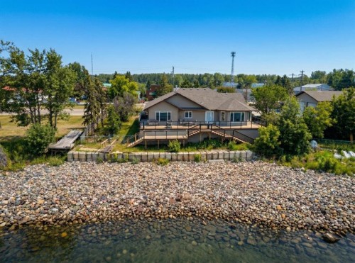81 Peace River Avenue, Joussard, AB - Outdoor With Deck Patio Veranda With View
