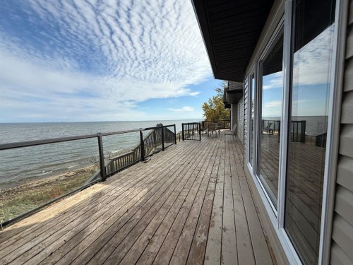 81 Peace River Avenue, Joussard, AB - Outdoor With Body Of Water With Deck Patio Veranda With View