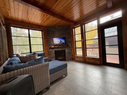 7-13417 Twp Rd 752A, High Prairie, AB - Indoor With Fireplace