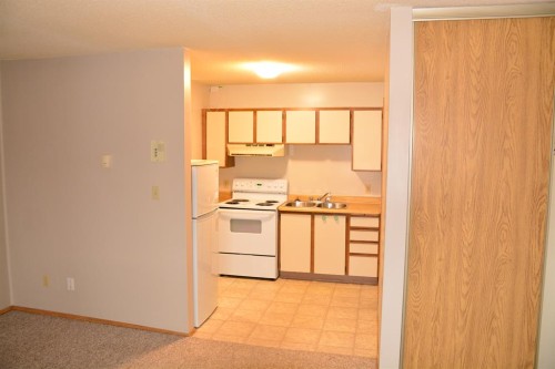101-215-10118 100 Avenue, Peace River, AB - Indoor Photo Showing Kitchen With Double Sink