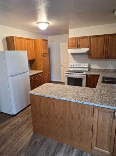 214 7 Street, Beaverlodge, AB - Indoor Photo Showing Kitchen With Double Sink