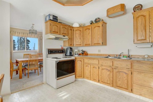 103 11A Street, Beaverlodge, AB - Indoor Photo Showing Kitchen With Double Sink