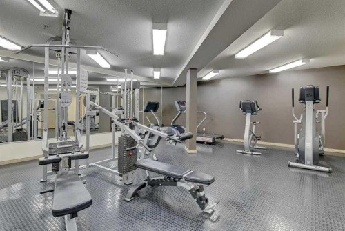 119-9124 96 Avenue, Grande Prairie, AB - Indoor Photo Showing Gym Room