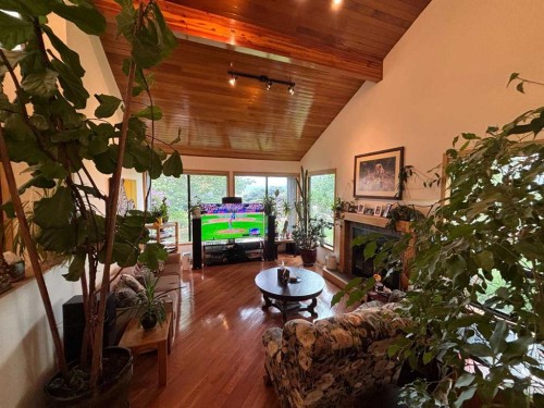 9602 71 Avenue, Peace River, AB - Indoor With Fireplace