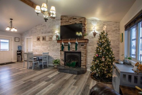 2 Black Spruce Drive, High Level, AB - Indoor With Fireplace