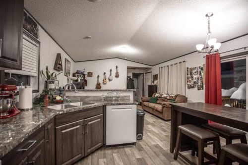 17 Driftwood Drive, High Level, AB - Indoor Photo Showing Kitchen With Double Sink