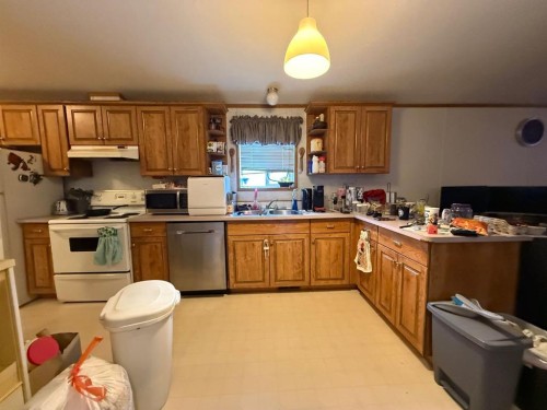 5208 52 Avenue, Valleyview, AB - Indoor Photo Showing Kitchen With Double Sink
