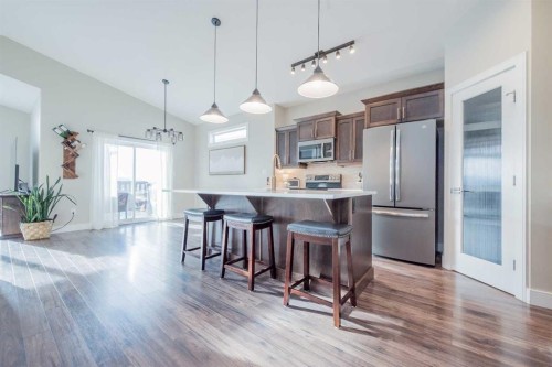 8861 85A Avenue, Grande Prairie, AB - Indoor Photo Showing Kitchen With Upgraded Kitchen