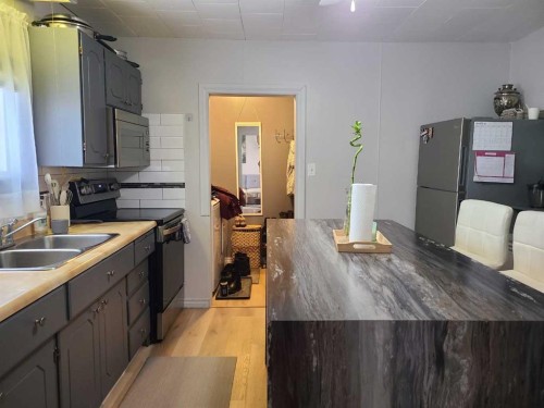 5217 50 Street, Eaglesham, AB - Indoor Photo Showing Kitchen With Double Sink
