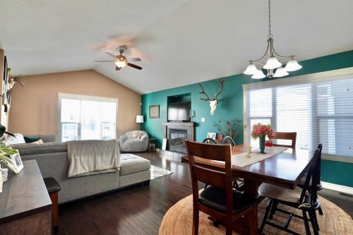 9122 130 Avenue, Peace River, AB - Indoor With Fireplace