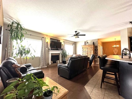 10401 Lexington Street, Rural Grande Prairie No. 1, County Of, AB - Indoor Photo Showing Living Room With Fireplace