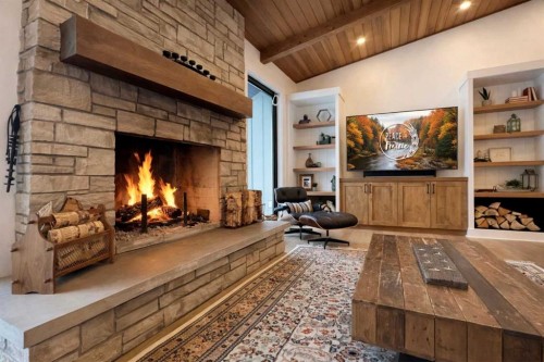 49-54049 Township Road 712, Rural Grande Prairie No. 1, County Of, AB - Indoor With Fireplace