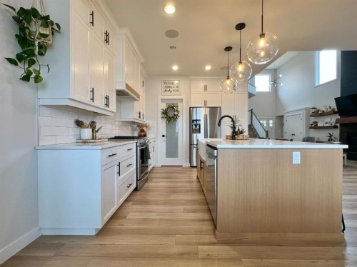 10718 152B Avenue, Rural Grande Prairie No. 1, County Of, AB - Indoor Photo Showing Kitchen With Upgraded Kitchen