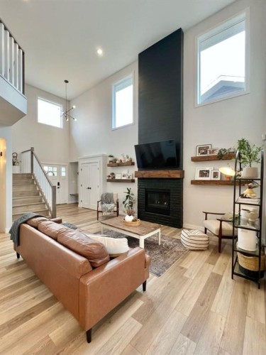 10718 152B Avenue, Rural Grande Prairie No. 1, County Of, AB - Indoor Photo Showing Living Room With Fireplace