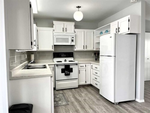 4516 45 Street, Rycroft, AB - Indoor Photo Showing Kitchen With Double Sink