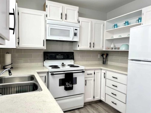 4516 45 Street, Rycroft, AB - Indoor Photo Showing Kitchen With Double Sink