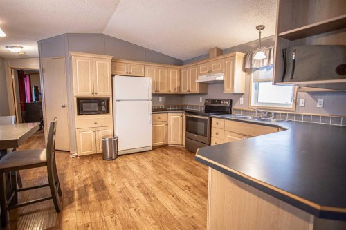 15 Dewberry Road, High Level, AB - Indoor Photo Showing Kitchen With Double Sink