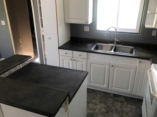 9908 105 Street, High Level, AB - Indoor Photo Showing Kitchen With Double Sink