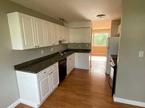 19 97, Grande Cache, AB - Indoor Photo Showing Kitchen With Double Sink