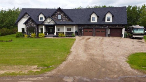 9110 100 Ave, La Crete, AB - Outdoor With Deck Patio Veranda With Facade