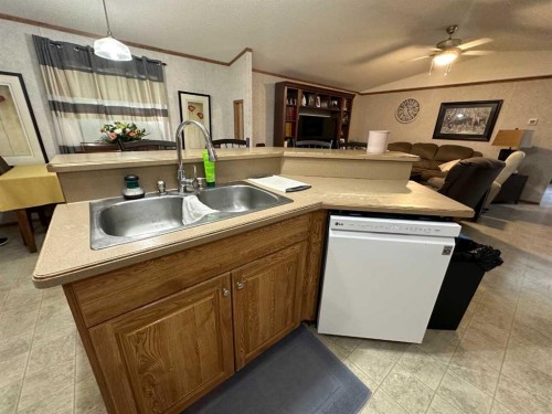452 1St Street Sw, Falher, AB - Indoor Photo Showing Kitchen With Double Sink