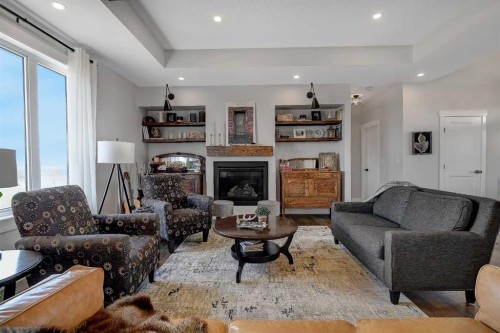 A-720017 Range Road 54, Rural Grande Prairie No. 1, County Of, AB - Indoor Photo Showing Living Room With Fireplace