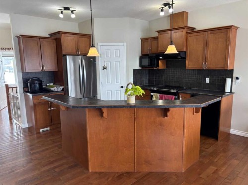9117 134 Avenue, Peace River, AB - Indoor Photo Showing Kitchen With Double Sink