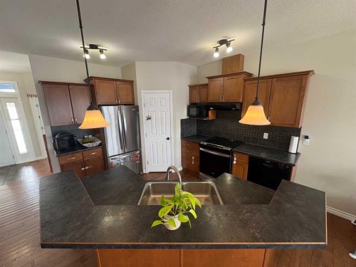 9117 134 Avenue, Peace River, AB - Indoor Photo Showing Kitchen With Double Sink