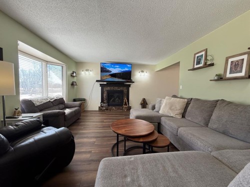 74420 Range Road 172, High Prairie, AB - Indoor Photo Showing Living Room With Fireplace