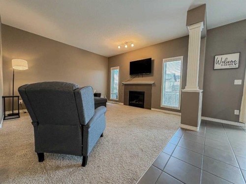 9510 Willow Drive, Grande Prairie, AB - Indoor With Fireplace