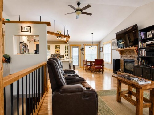 14-71332 Range Road 262, Ridgevalley, AB - Indoor With Fireplace
