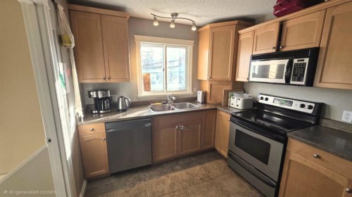 10905 91 Street, Peace River, AB - Indoor Photo Showing Kitchen With Double Sink