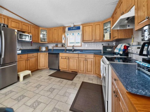 10202 Homestead Way, La Crete, AB - Indoor Photo Showing Kitchen With Double Sink