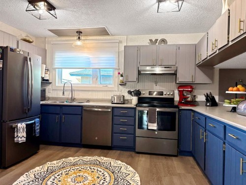11002 Hoppe Avenue, Grande Cache, AB - Indoor Photo Showing Kitchen With Double Sink