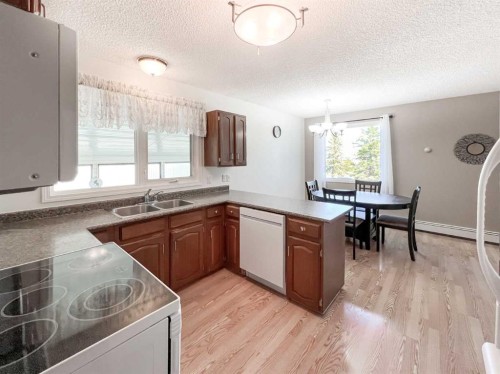 107 4 Avenue Sw, Falher, AB - Indoor Photo Showing Kitchen With Double Sink