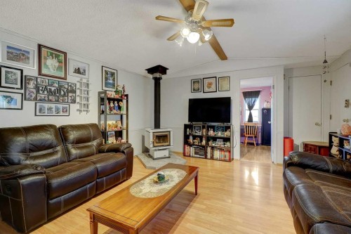 10115 99 Avenue, Bezanson, AB - Indoor Photo Showing Living Room With Fireplace