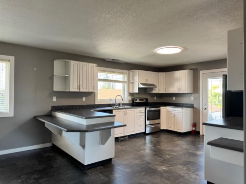 908 4 Avenue, Hines Creek, AB - Indoor Photo Showing Kitchen With Double Sink