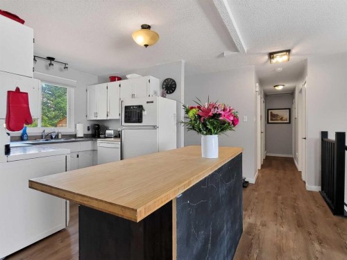 727 Oak Drive, Beaverlodge, AB - Indoor Photo Showing Kitchen With Double Sink