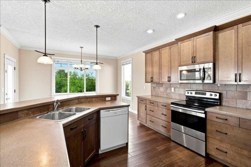 9335 Lakeshore Court, Grande Prairie, AB - Indoor Photo Showing Kitchen With Double Sink
