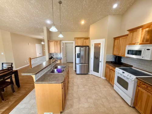 11106 107 Ave, La Crete, AB - Indoor Photo Showing Kitchen With Double Sink