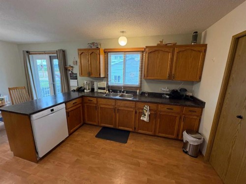 10313 89 Street, Peace River, AB - Indoor Photo Showing Kitchen With Double Sink