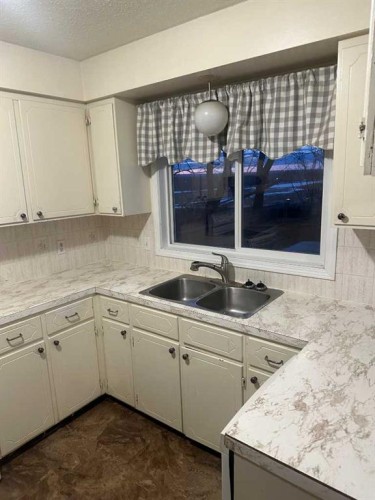 4805 55 Avenue, Valleyview, AB - Indoor Photo Showing Kitchen With Double Sink