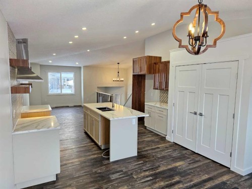9215 94A Avenue, Wembley, AB - Indoor With Fireplace