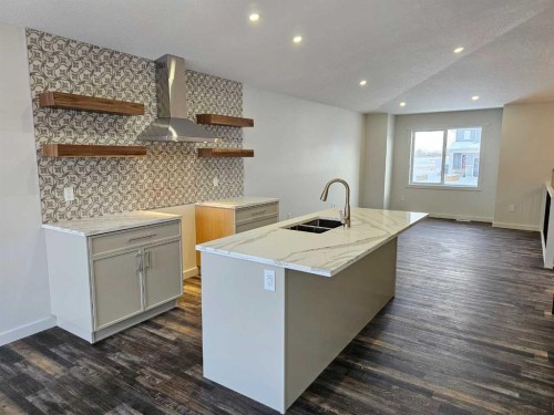 9215 94A Avenue, Wembley, AB - Indoor Photo Showing Kitchen With Double Sink