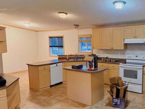 32 Dragonfly Crescent, High Level, AB - Indoor Photo Showing Kitchen With Double Sink