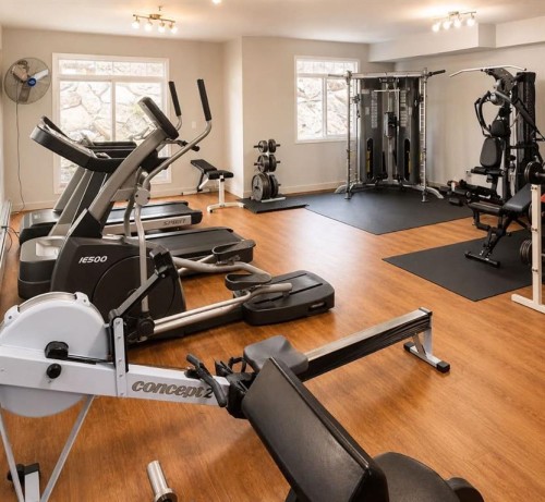 101-160 Moberly Road, Grande Cache, AB - Indoor Photo Showing Gym Room