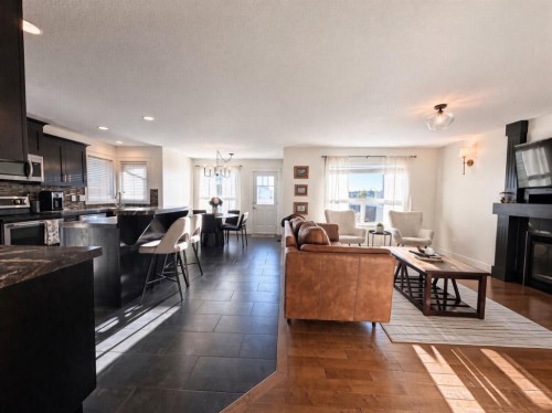 9010 Willow Drive, Grande Prairie, AB - Indoor Photo Showing Other Room With Fireplace