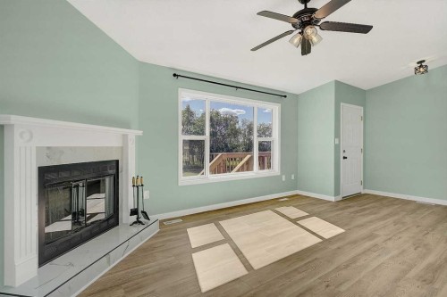 723020 Range Road 95, Beaverlodge, AB - Indoor With Fireplace