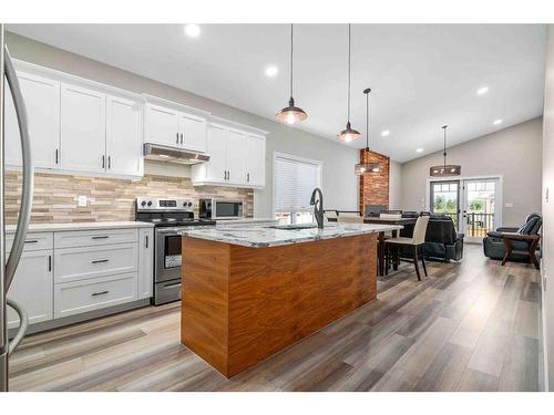 56 Hamptons Crescent Se, Medicine Hat, AB - Indoor Photo Showing Kitchen With Upgraded Kitchen