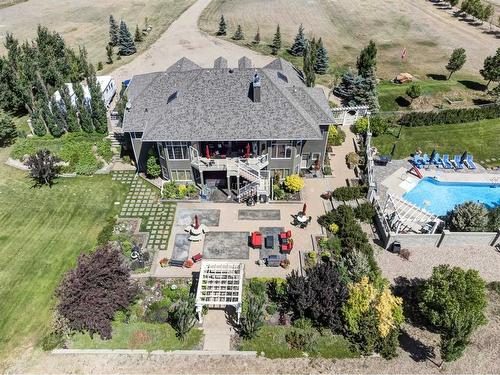 5119B Township Road 114, Rural Cypress County, AB - Outdoor With In Ground Pool With View